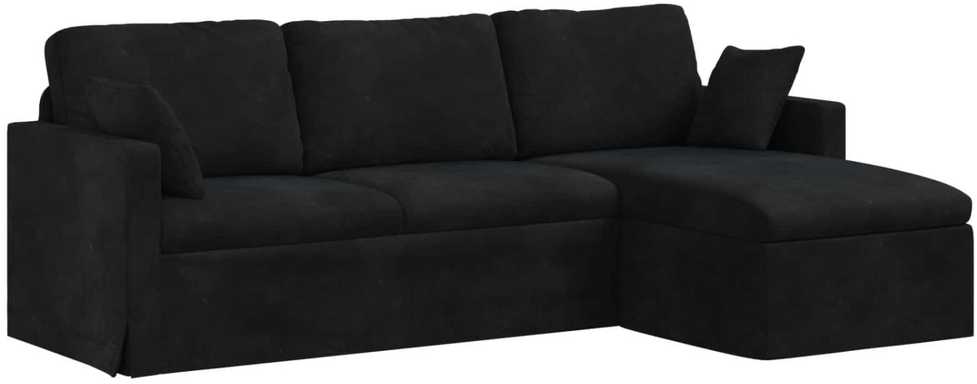 Sofa Juoda 228 x 134 x 80 cm Aksomas