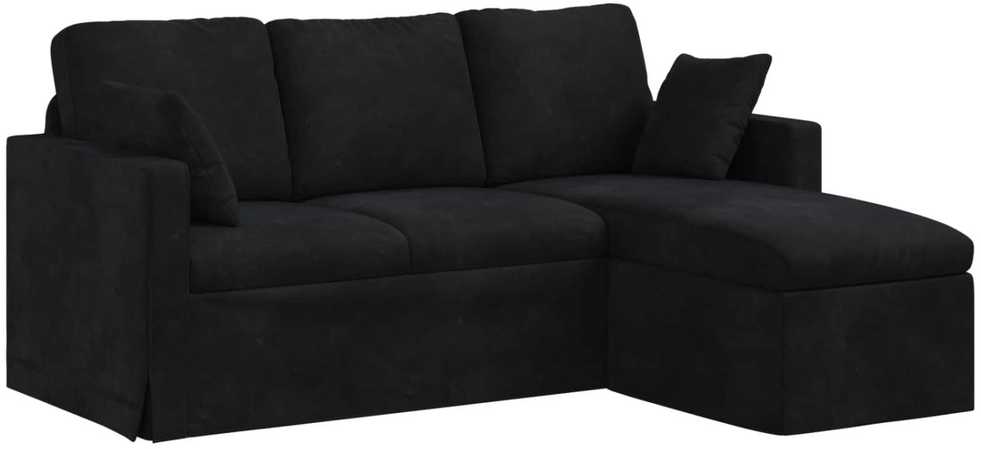 Sofa Juoda 178 x 134 x 80 cm Aksomas