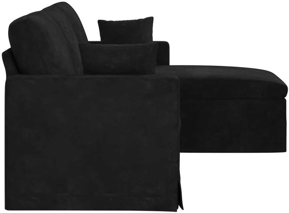 Sofa Juoda 198 x 134 x 80 cm Aksomas