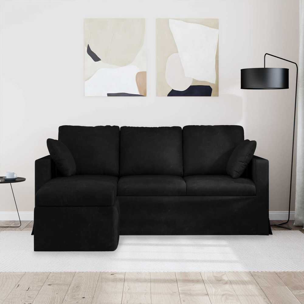 Sofa Juoda 178 x 134 x 80 cm Aksomas
