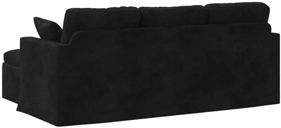 Sofa Juoda 198 x 134 x 80 cm Aksomas