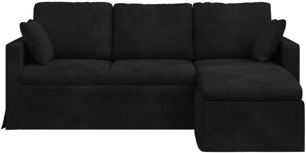 Sofa Juoda 198 x 134 x 80 cm Aksomas