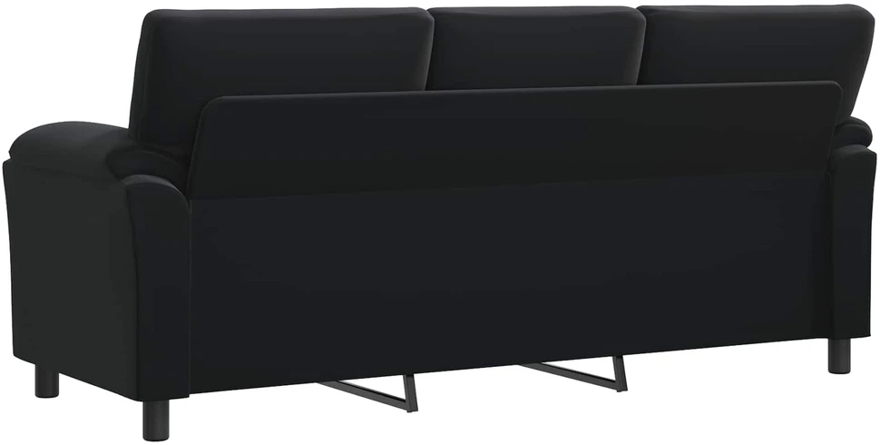 Sofa Juoda 214 x 85 x 93 cm Aksomas