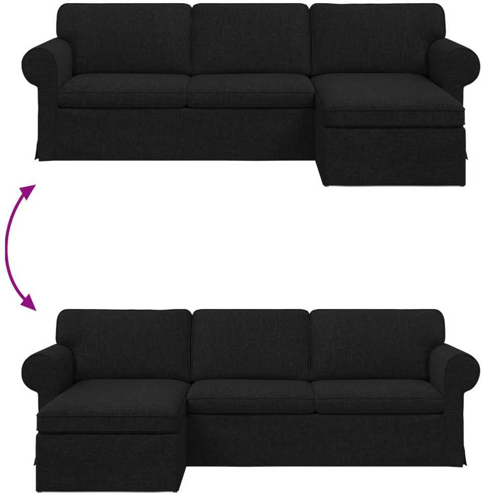 Sofa Juoda 215 x 138 x 80 cm Metalas