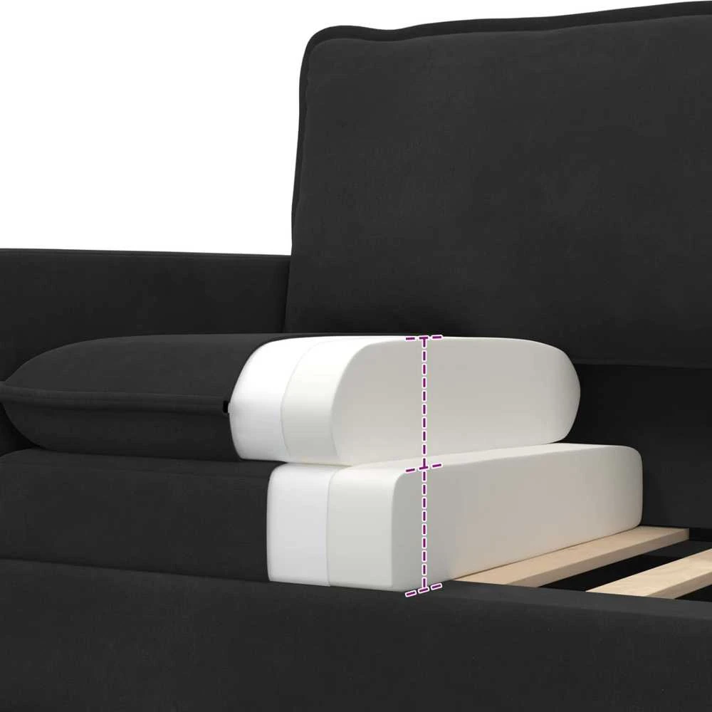 Sofa Juoda 76 x 81 x 87,5 cm Aksomas