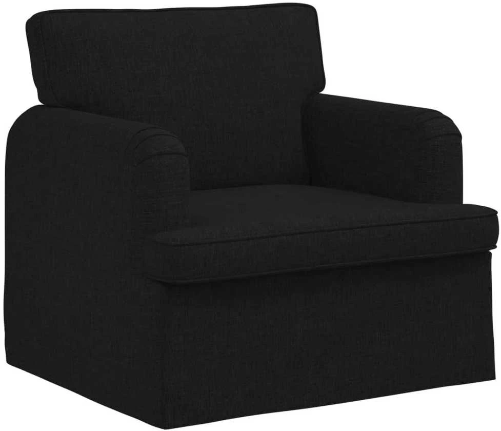 Fotelis Sofa Juoda 142 x 80 x 85 cm Metalas