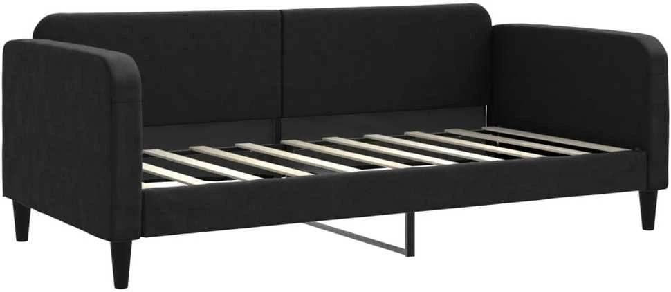 Sofa, juodos spalvos, 90x190cm, audinys