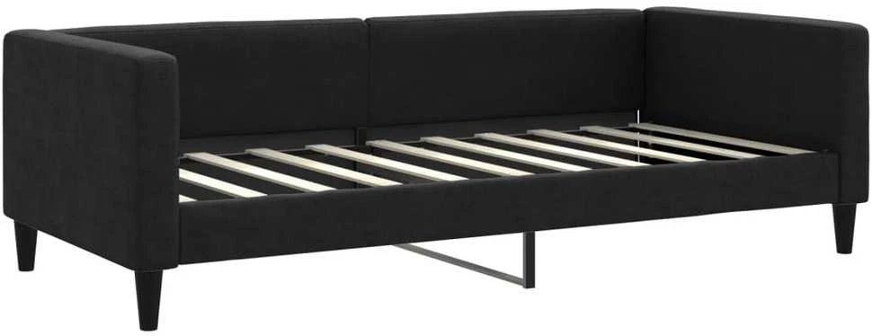 Sofa, juodos spalvos, 90x190cm, audinys