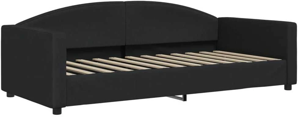 Sofa, juodos spalvos, 90x200cm, audinys