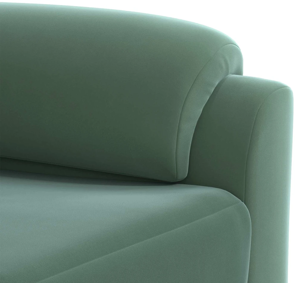 Sofa Jūrinė žalia 214 x 85 x 93 cm Aksomas