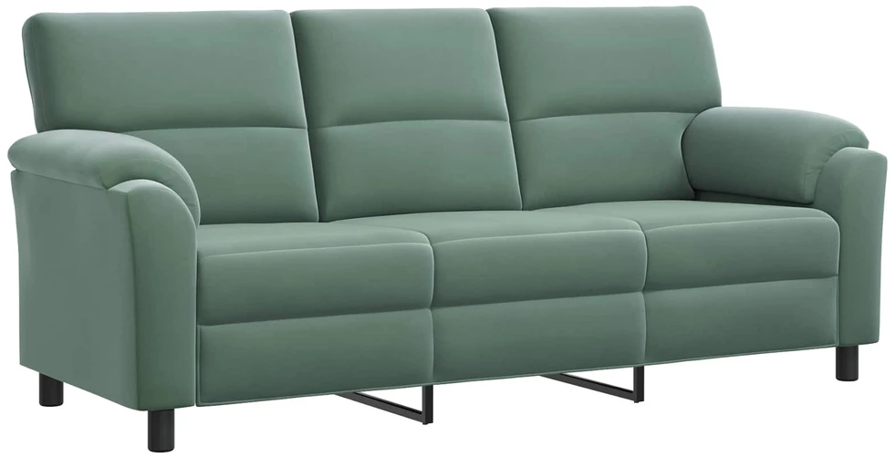 Sofa Jūrinė žalia 214 x 85 x 93 cm Aksomas
