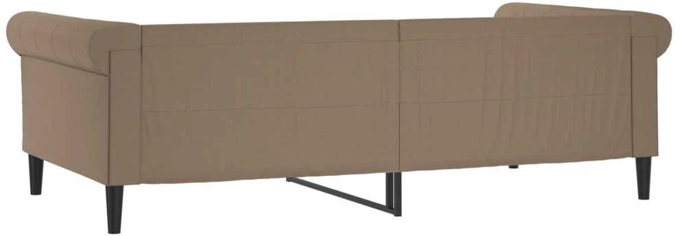Sofa, kapučino spalvos, 100x200 cm, dirbtinė oda