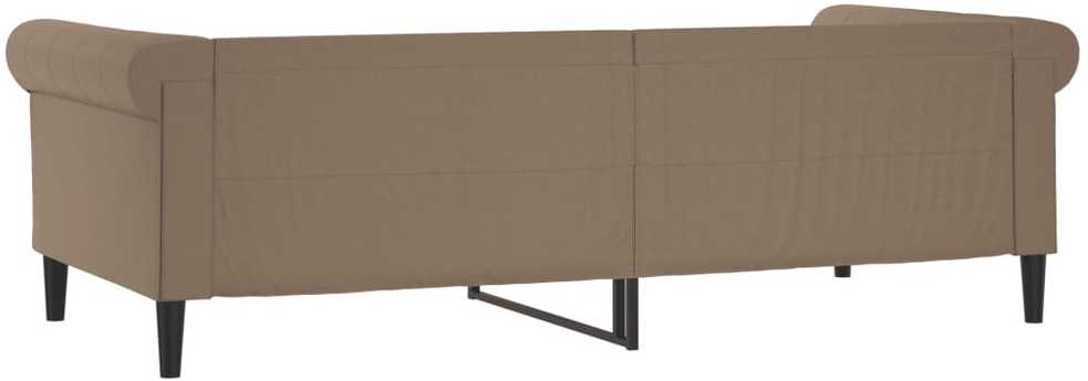 Sofa, kapučino spalvos, 90x200cm, dirbtinė oda
