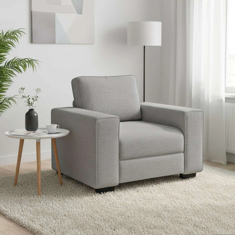 Sofa-kėdė, debesų pilka, 100x77x82 cm, audinys