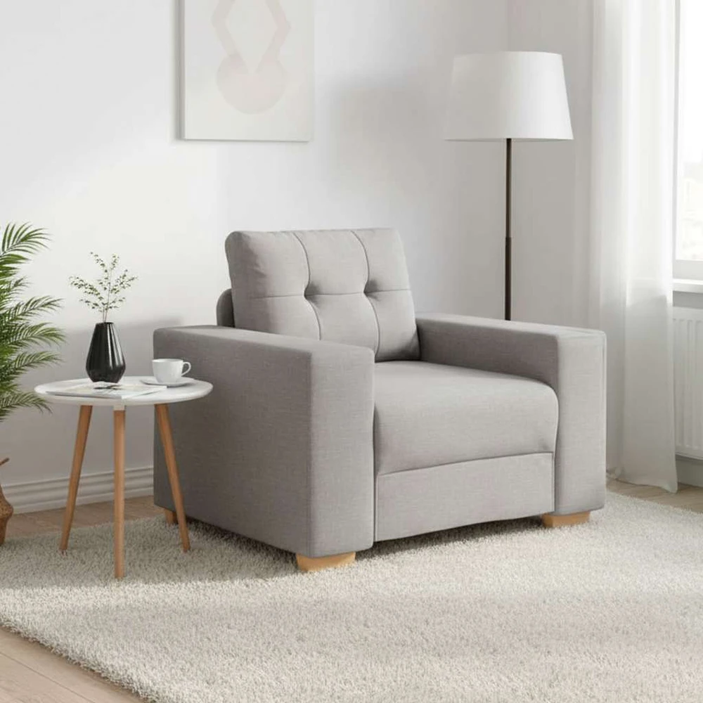 Sofa-kėdė, debesų pilka, 100x78x80 cm, audinys