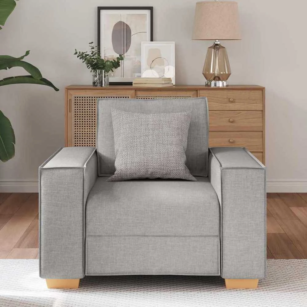 Sofa-kėdė, debesų pilka, 100x78x84 cm, audinys
