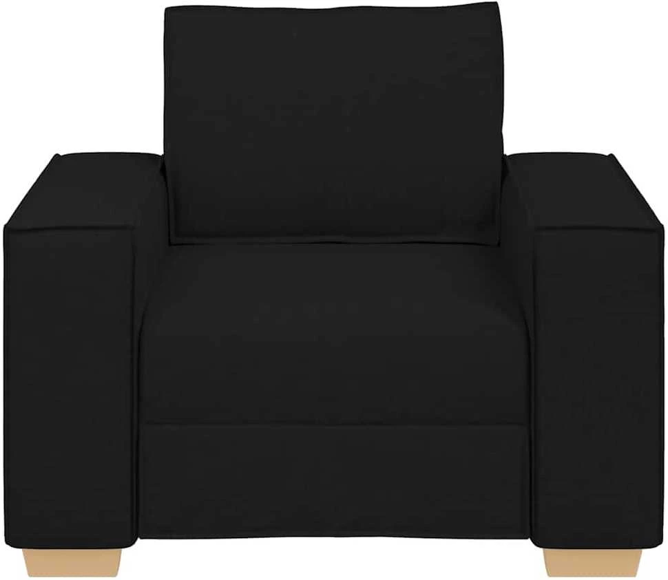 Sofa-kėdė, juoda, 100x78x84 cm, audinys