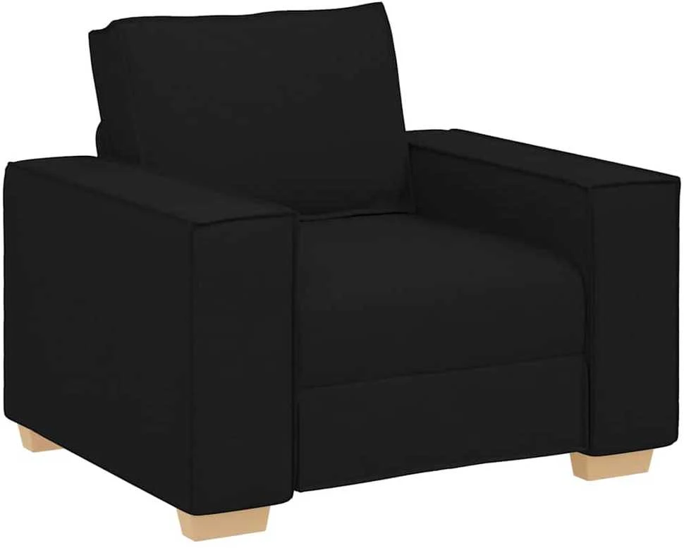 Sofa-kėdė, juoda, 100x78x84 cm, audinys