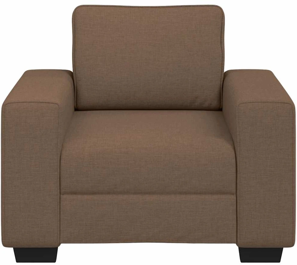 Sofa-kėdė, ruda, 100x77x82 cm, audinys