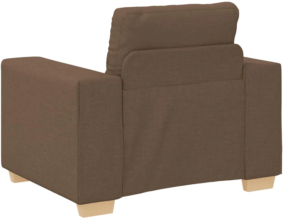 Sofa-kėdė, ruda, 100x78x80 cm, audinys