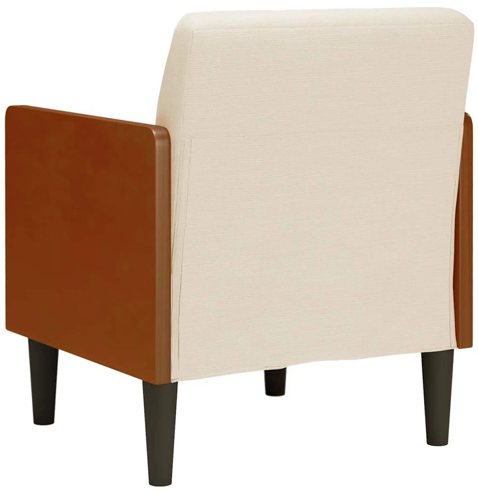 Fotelis Sofa-kėdė su porankiais, 55 cm, linas