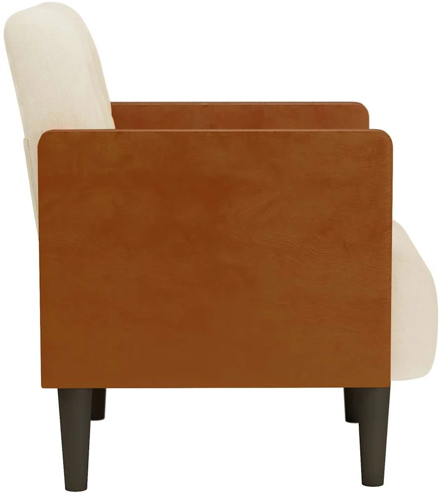 Fotelis Sofa-kėdė su porankiais, 55 cm, linas