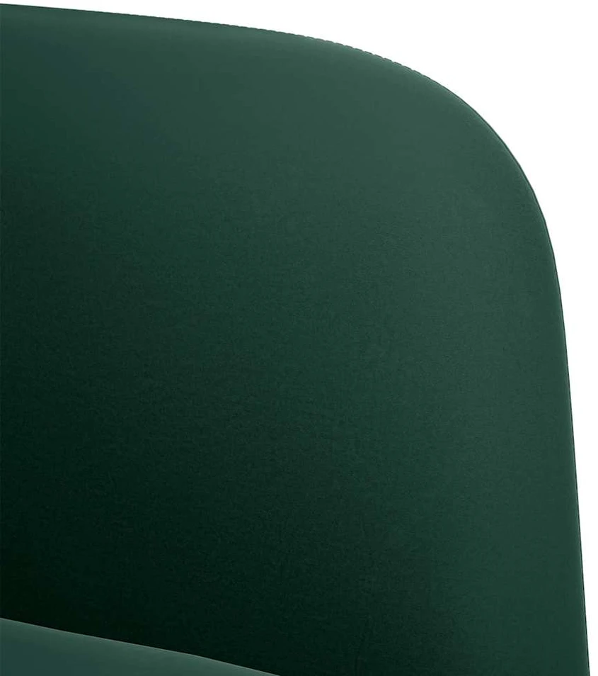 Fotelis Sofa-kėdė su porankiais, tamsiai žalia, 54 cm, aksomas