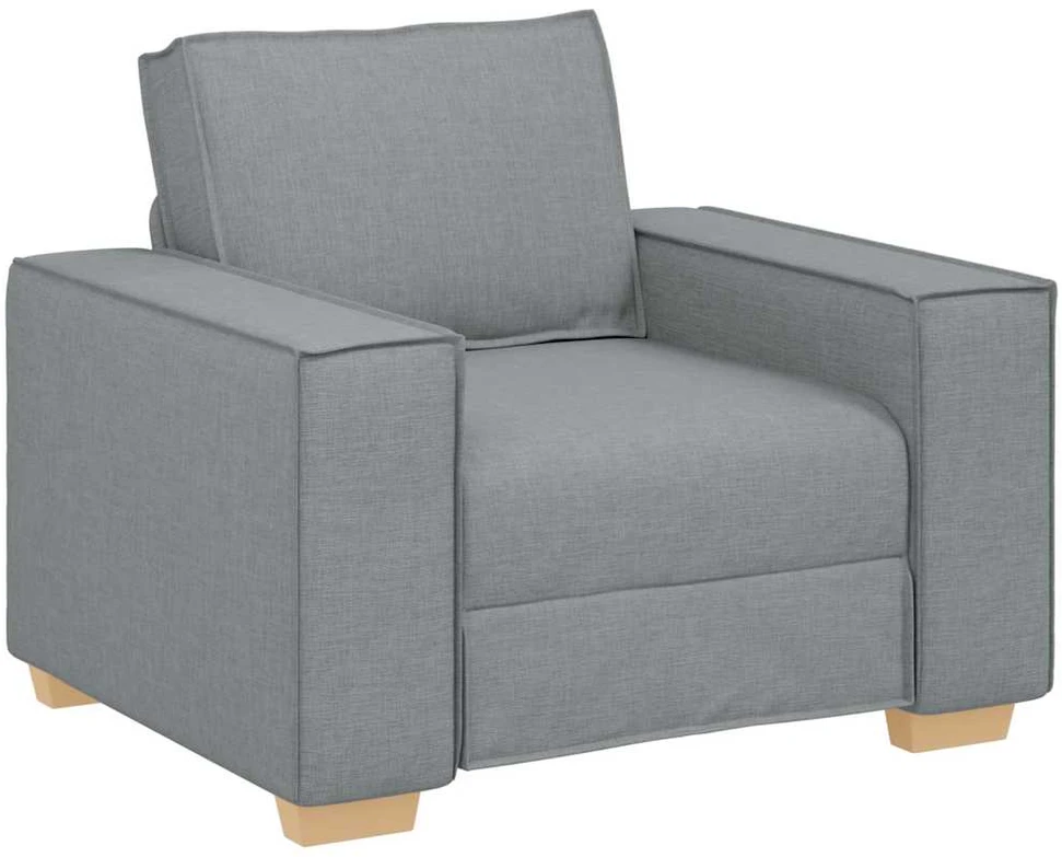 Sofa-kėdė, šviesiai pilka, 100x78x84 cm, audinys