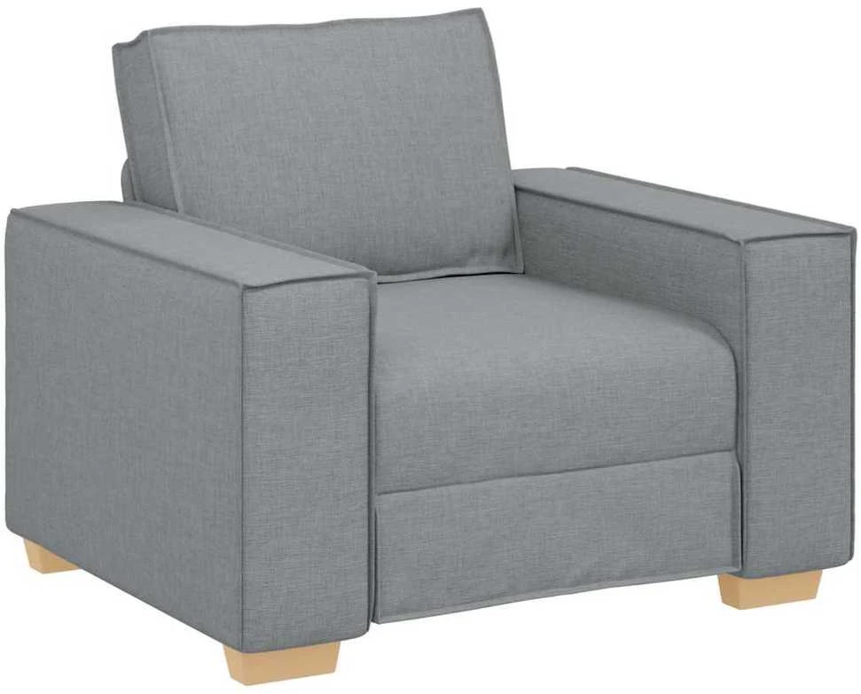 Sofa-kėdė, šviesiai pilka, 100x78x84 cm, audinys