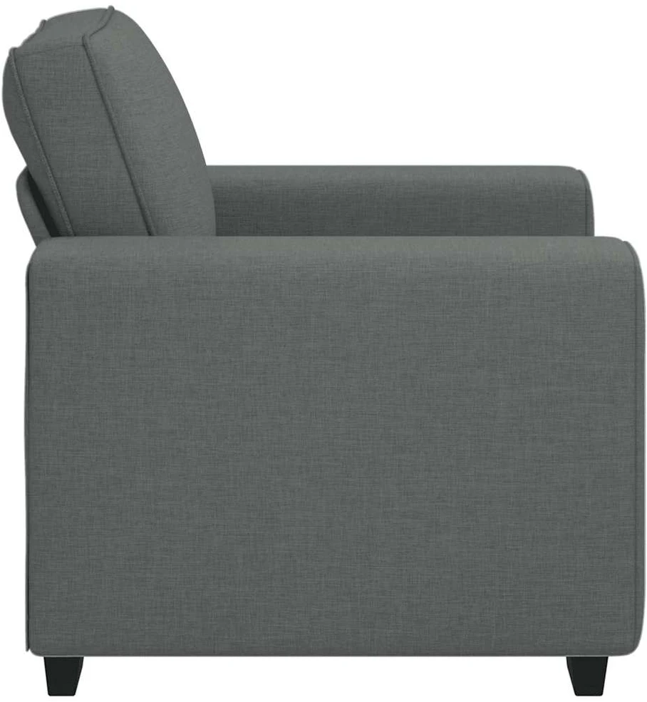Sofa-kėdė, tamsiai pilka, 100x77x82 cm, audinys