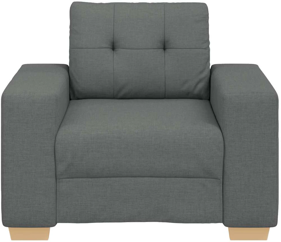 Sofa-kėdė, tamsiai pilka, 100x78x80 cm, audinys
