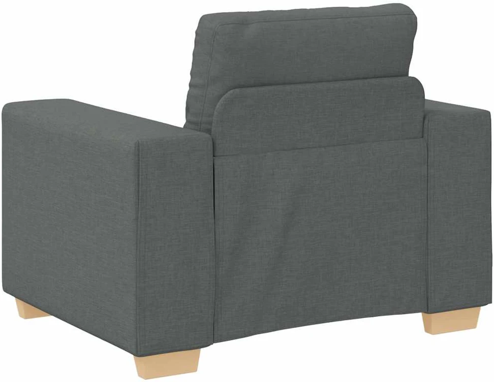Sofa-kėdė, tamsiai pilka, 100x78x80 cm, audinys
