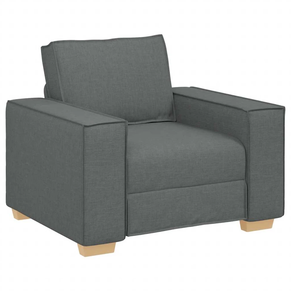 Sofa-kėdė, tamsiai pilka, 100x78x84 cm, audinys