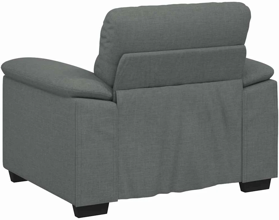 Sofa-kėdė, tamsiai pilka, 100x81x84 cm, audinys