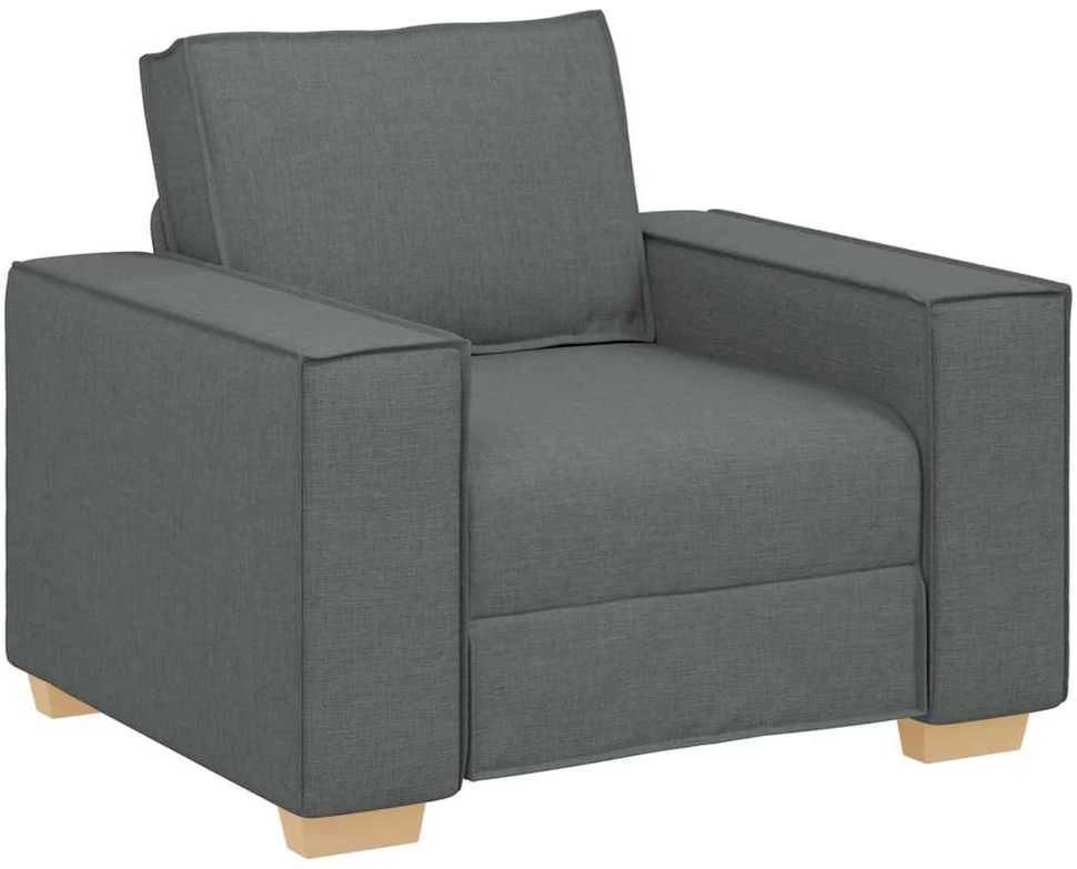 Sofa-kėdė, tamsiai pilka, 100x78x84 cm, audinys