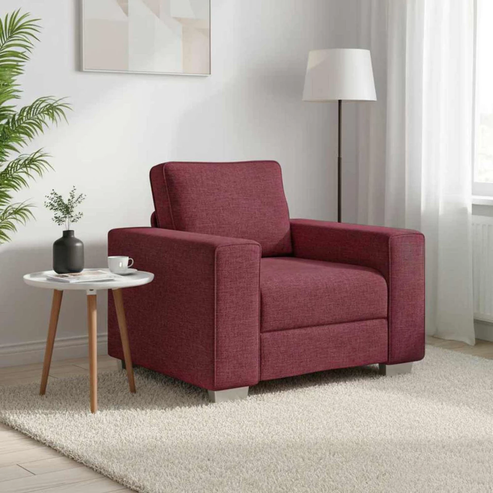 Sofa Kėdė Vyno raudona 100 cm audinys