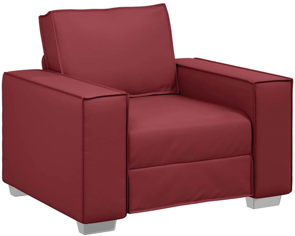 Sofa Kėdė Vyno raudona 100 cm Dirbtinė oda