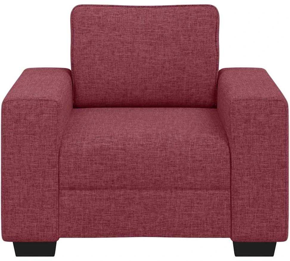 Sofa-kėdė, vyno raudonumo, 100x77x82 cm, audinys