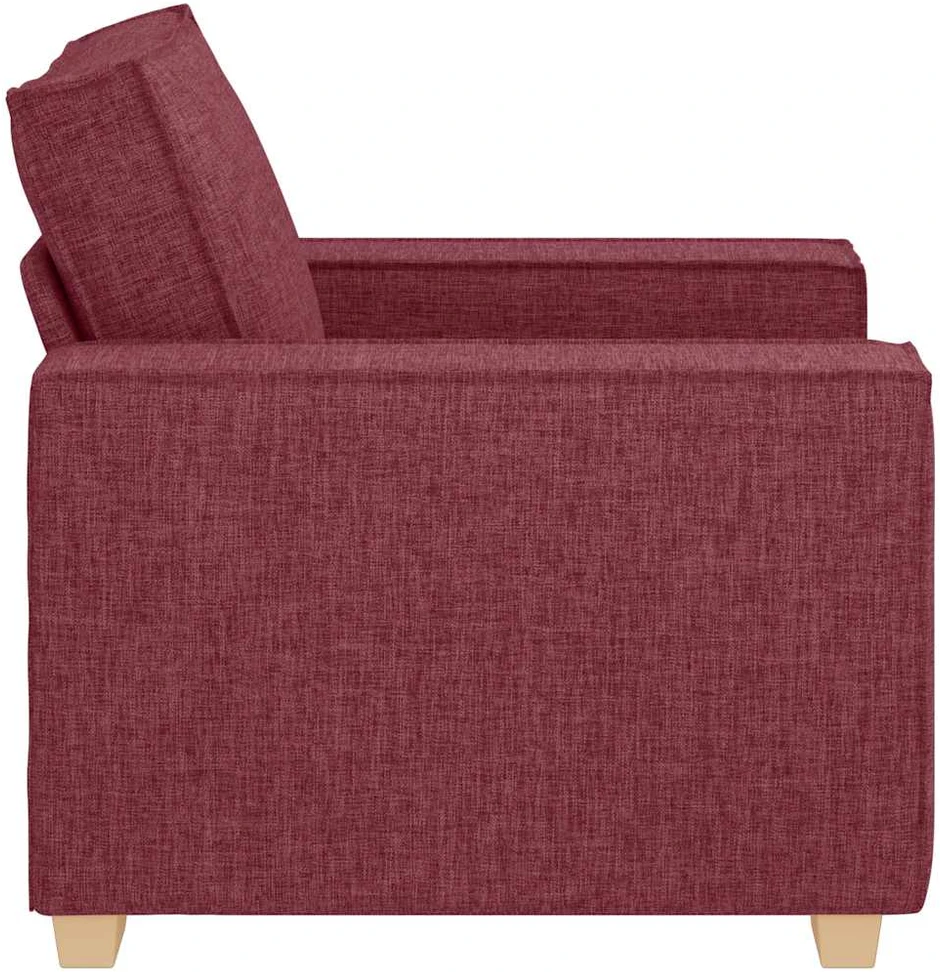 Sofa-kėdė, vyno raudonumo, 100x78x84 cm, audinys