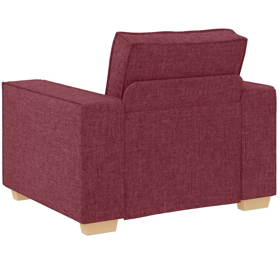 Sofa-kėdė, vyno raudonumo, 100x78x84 cm, audinys