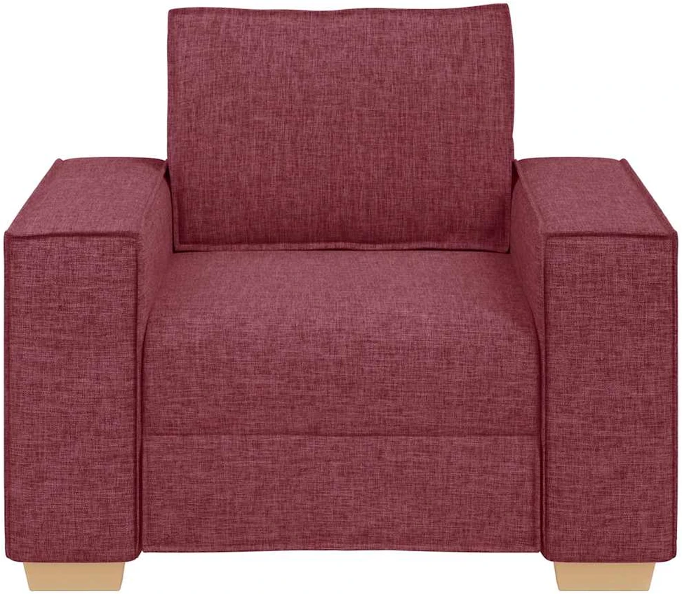 Sofa-kėdė, vyno raudonumo, 100x78x84 cm, audinys
