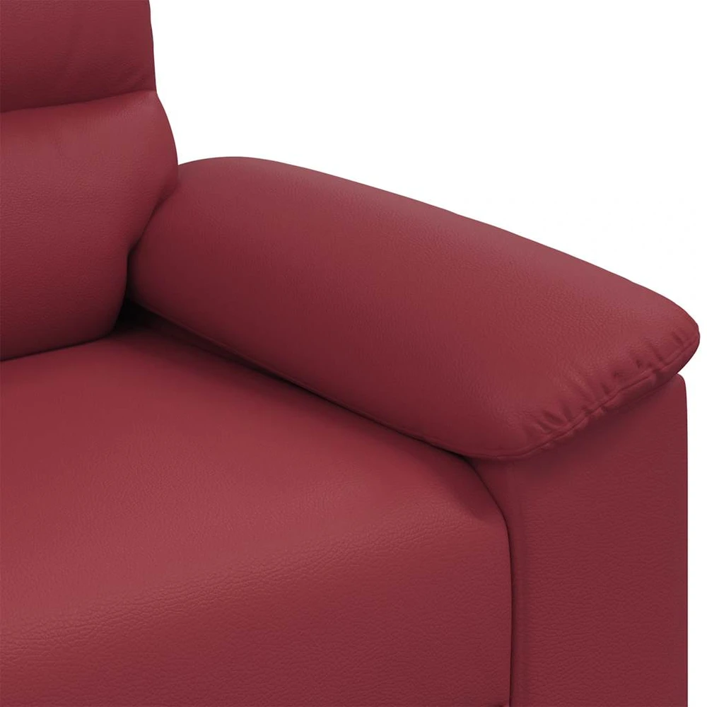Sofa-kėdė, vyno raudonumo, 100x81x84 cm, dirbtinė oda