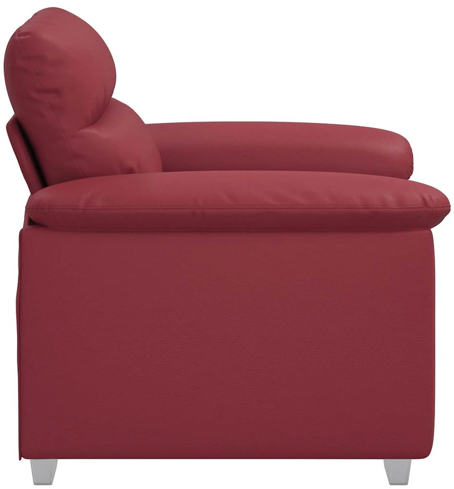 Sofa-kėdė, vyno raudonumo, 100x81x84 cm, dirbtinė oda