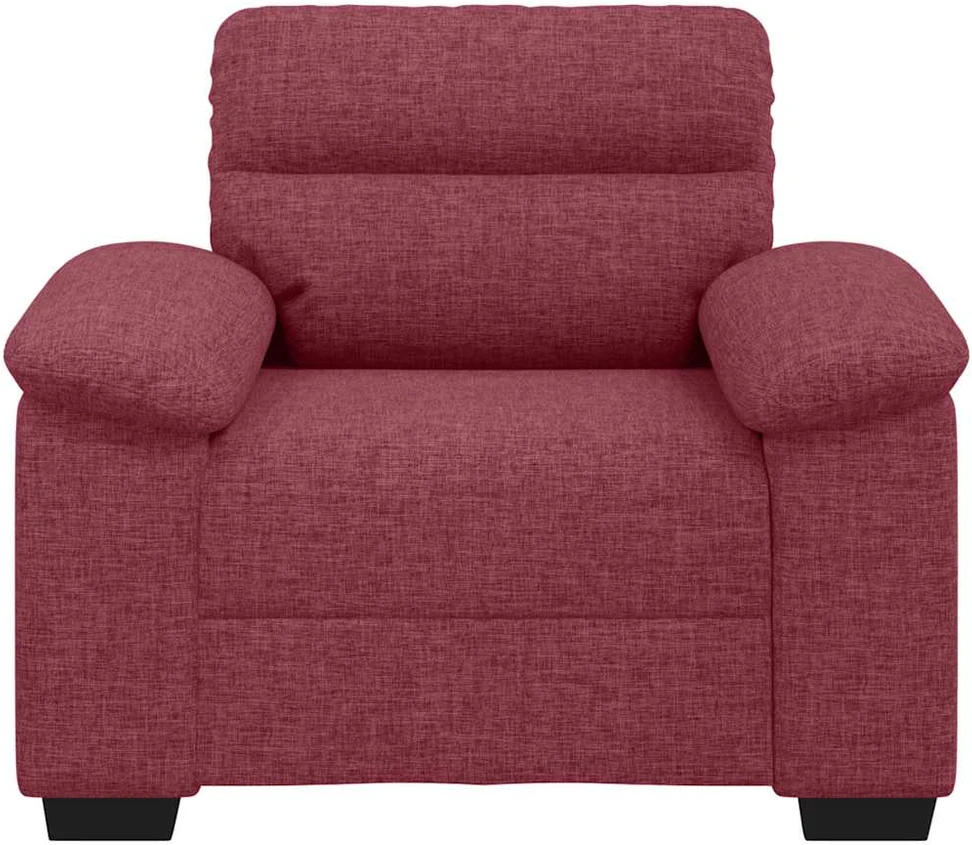 Sofa-kėdė, vyno raudonumo, 100x81x84 cm, audinys