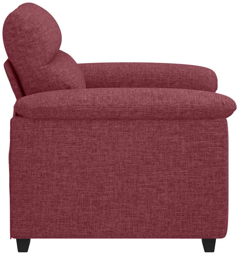 Sofa-kėdė, vyno raudonumo, 100x81x84 cm, audinys