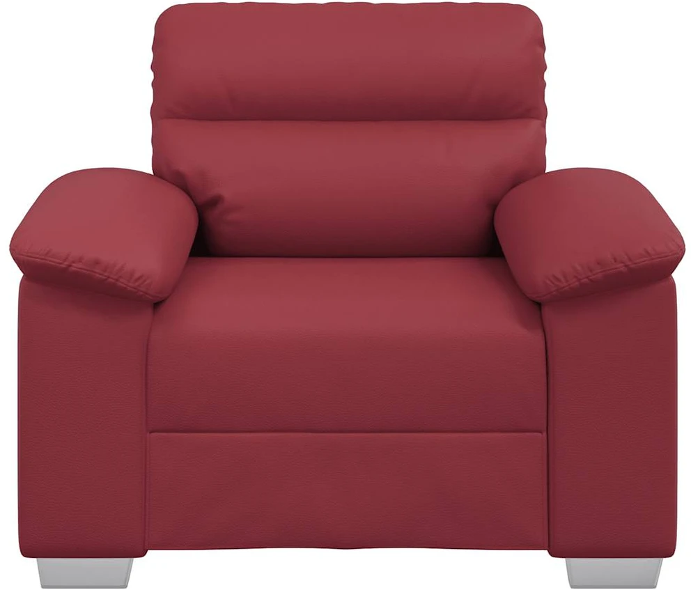 Sofa-kėdė, vyno raudonumo, 100x81x84 cm, dirbtinė oda