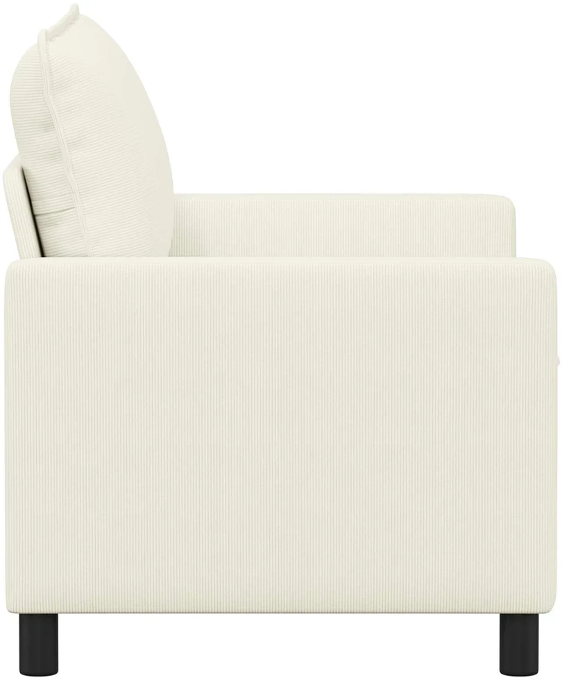 Sofa 2 vietos Kreminė 126 x 81 x 87,5 cm Audinys