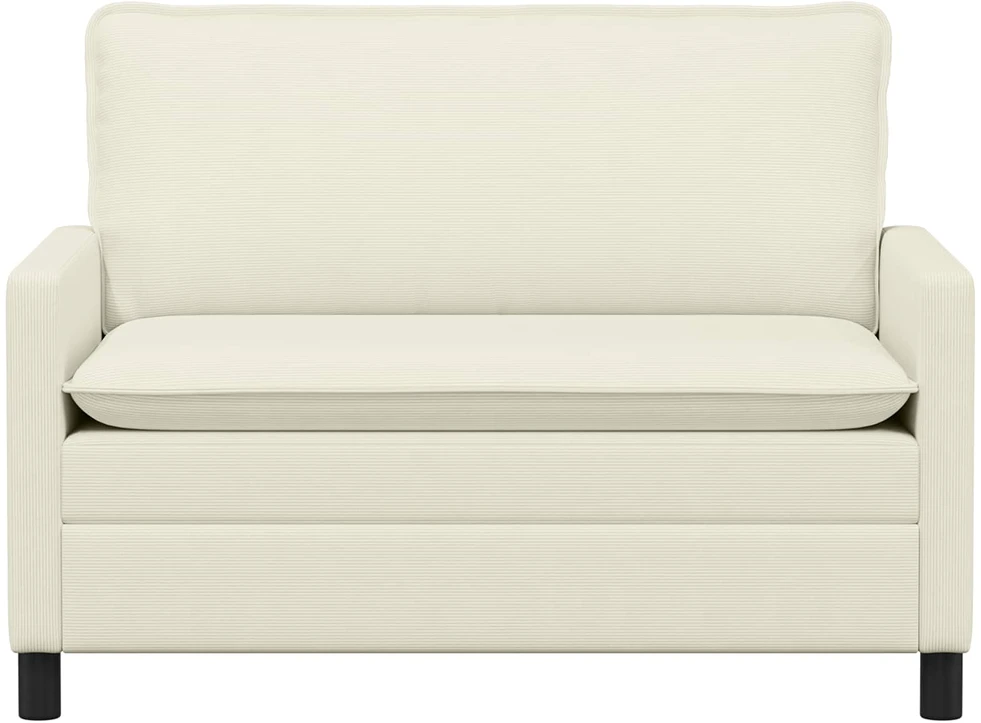 Sofa 2 vietos Kreminė 126 x 81 x 87,5 cm Audinys