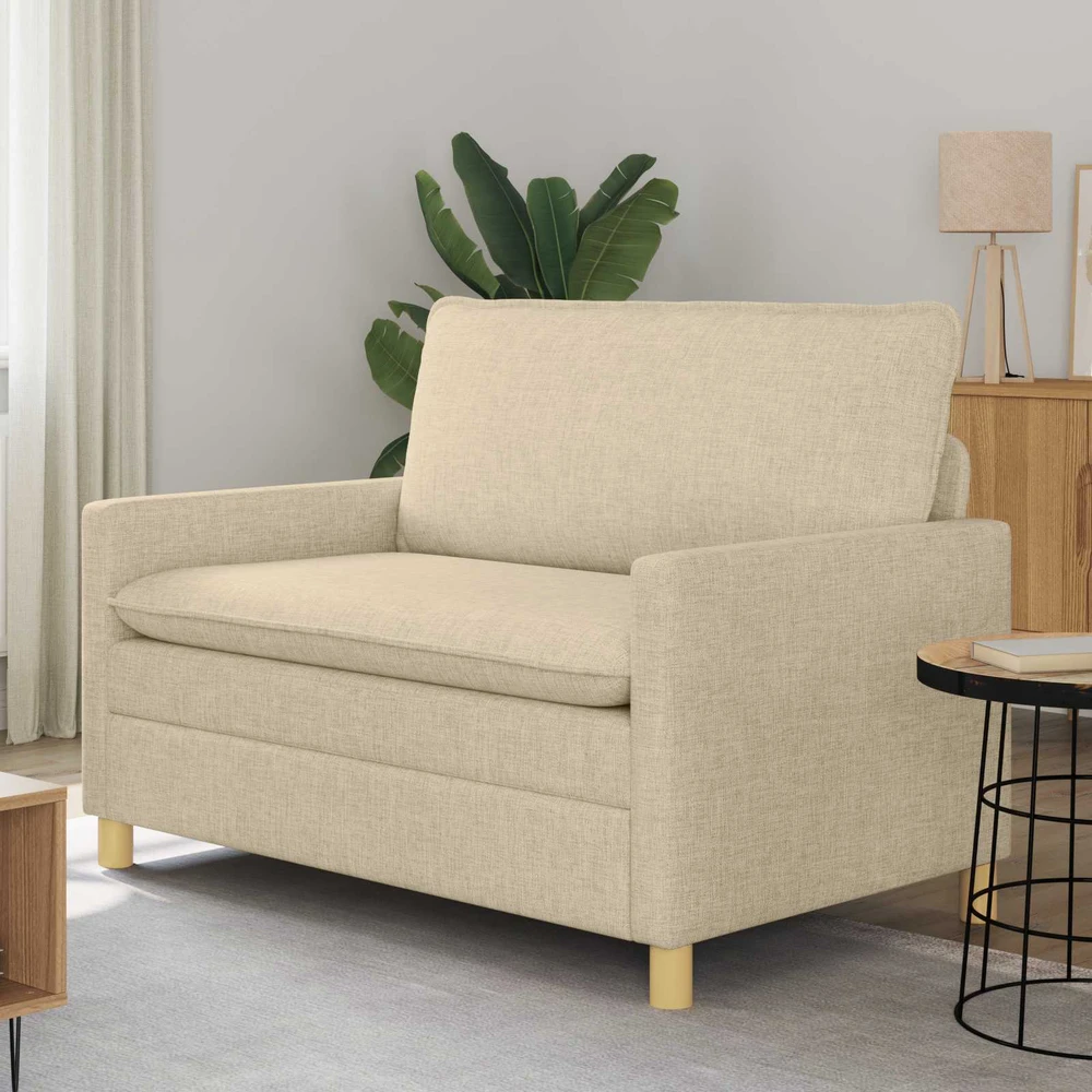Sofa Kreminė 126 x 81 x 87,5 cm Audinys