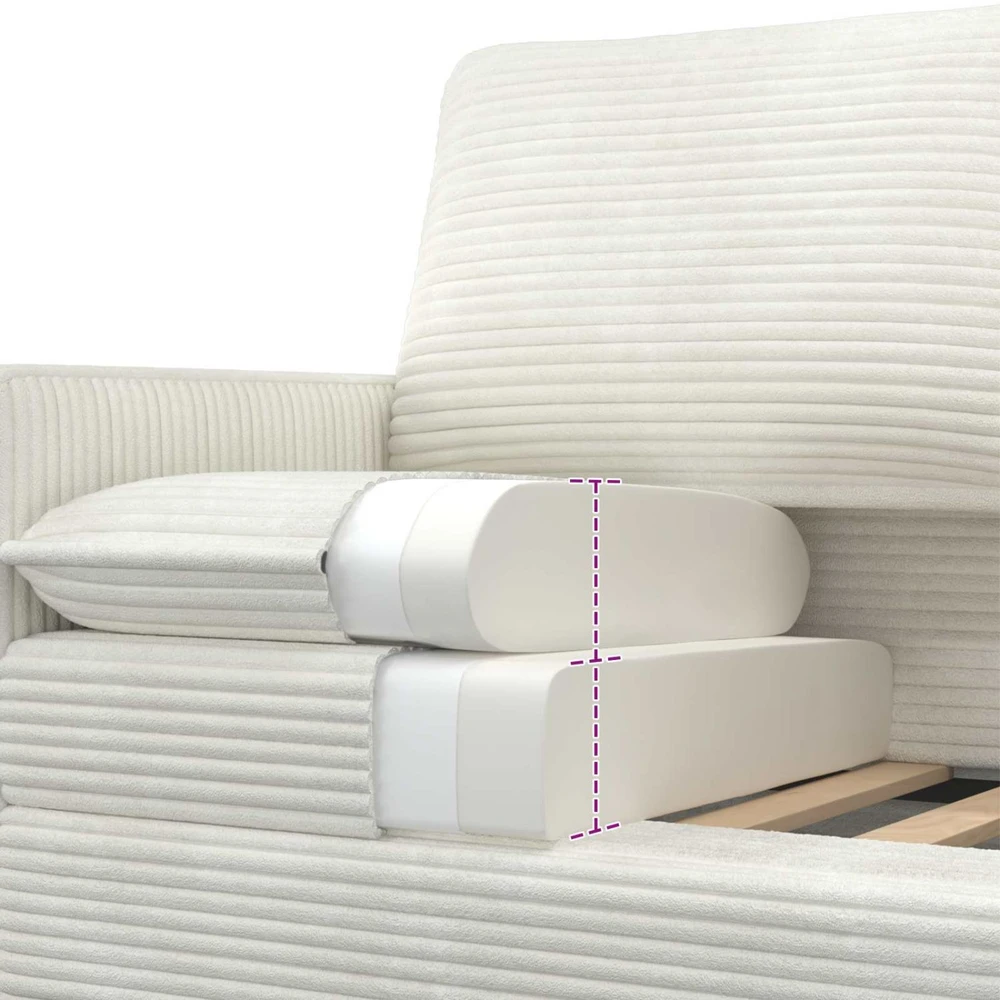 Sofa Kreminė 126 x 81 x 87,5 cm Poliesteris